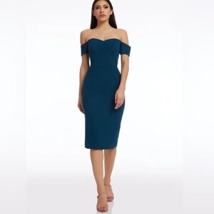 DRESS THE POPULATION Bailey Crepe Off The Shoulder Dress Special Occasion